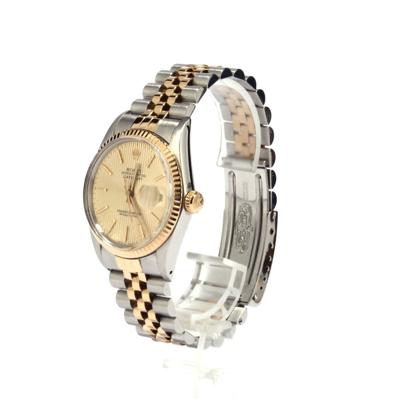 Pre-Owned Rolex Two-Tone Datejust 16013 Fluted Bezel
