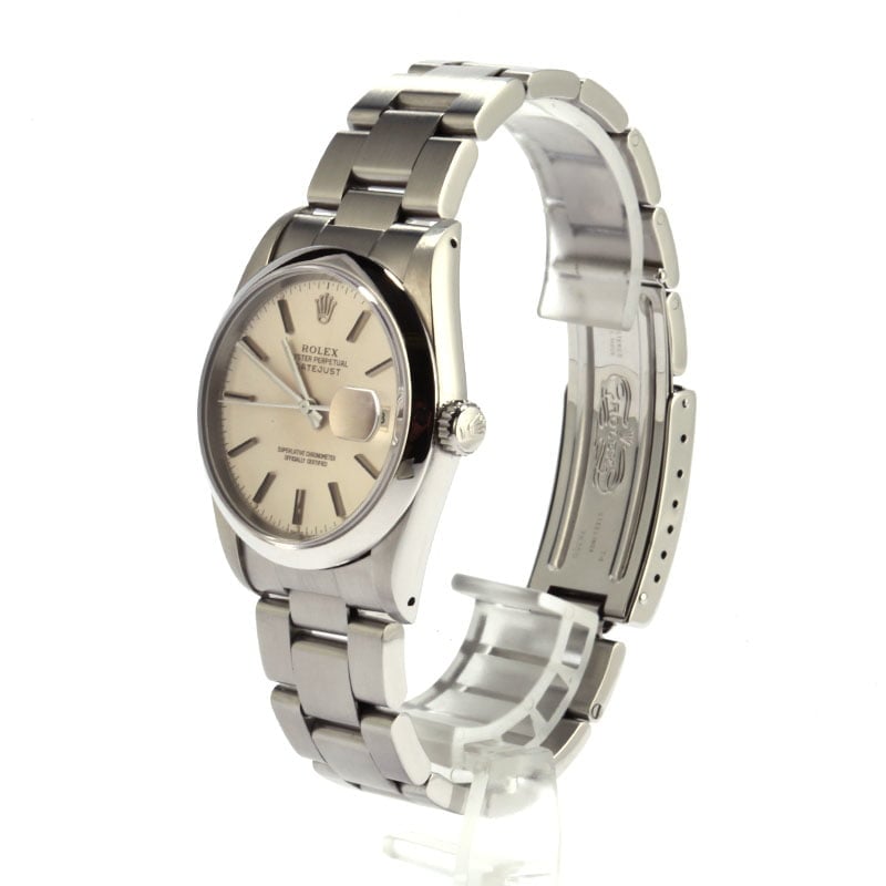 Pre-Owned Rolex Datejust 16200 Silver Index Dial