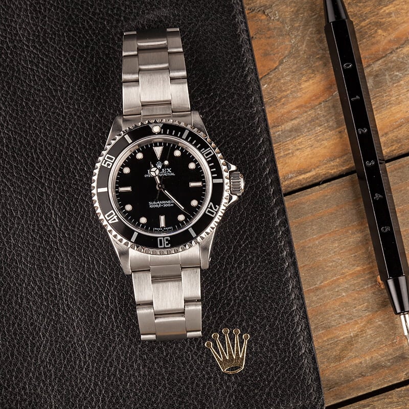 Rolex Submariner 14060 Timing Bezel Watch