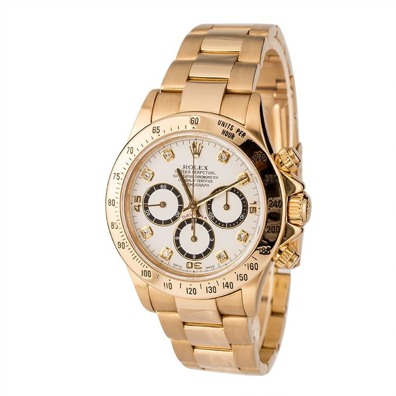 Pre-Owned Rolex Daytona 16528 Diamond Dial