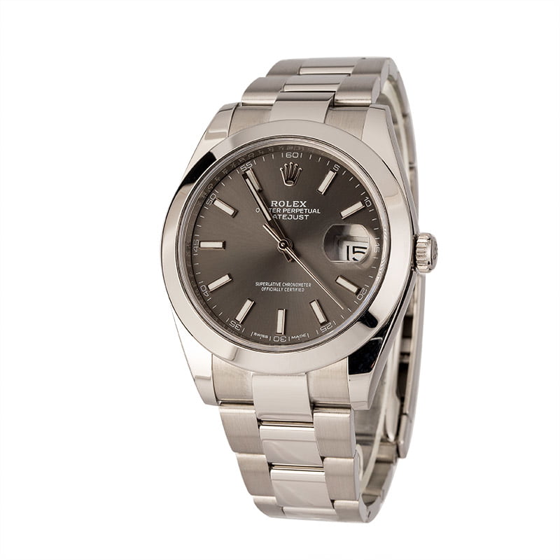 PreOwned Rolex Datejust 41MM 126300 Rhodium Index Dial