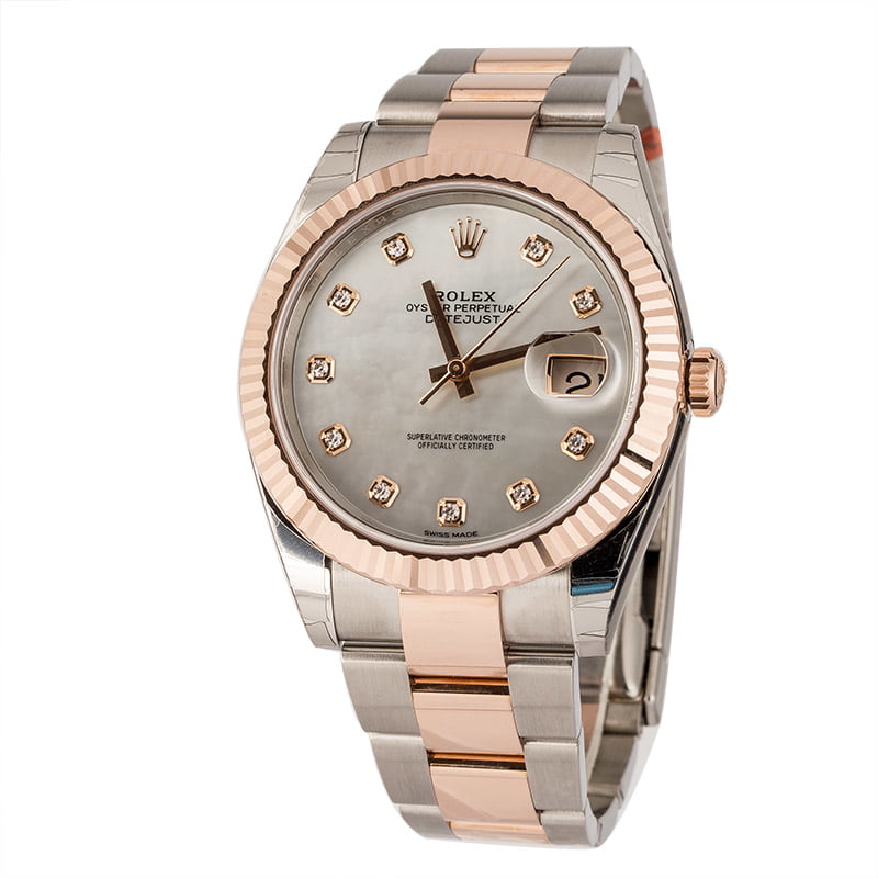 Factory Stickered Rolex Datejust 41 126331 Diamond MOP