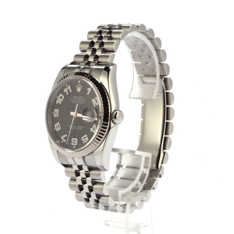 Pre-Owned Rolex Datejust 116234 Black Concentric Dial