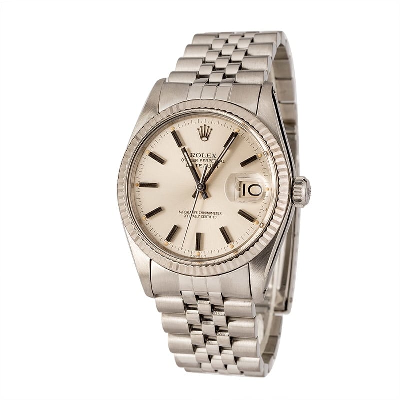 Pre-Owned Rolex Datejust 16014 Silver Index 132646