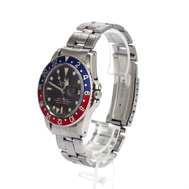 Vintage 1968 Rolex GMT-Master 1675 Stainless Steel