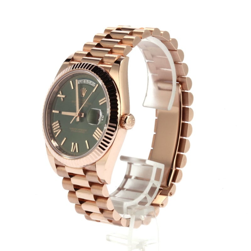 Rolex rose outlet gold 40mm president