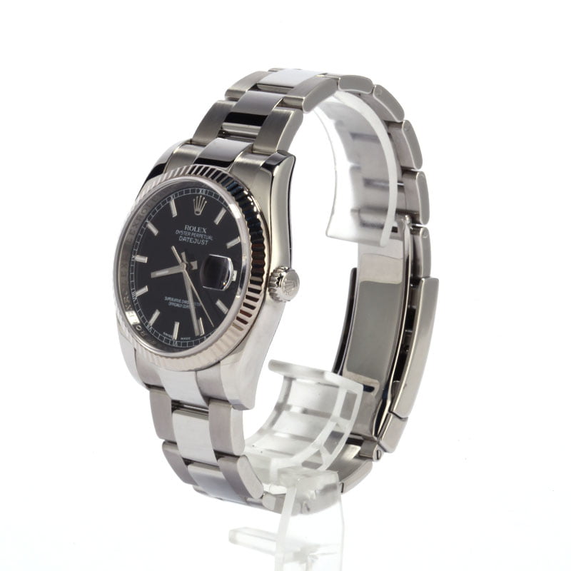 Rolex Datejust 116234 Black Index Dial Watch