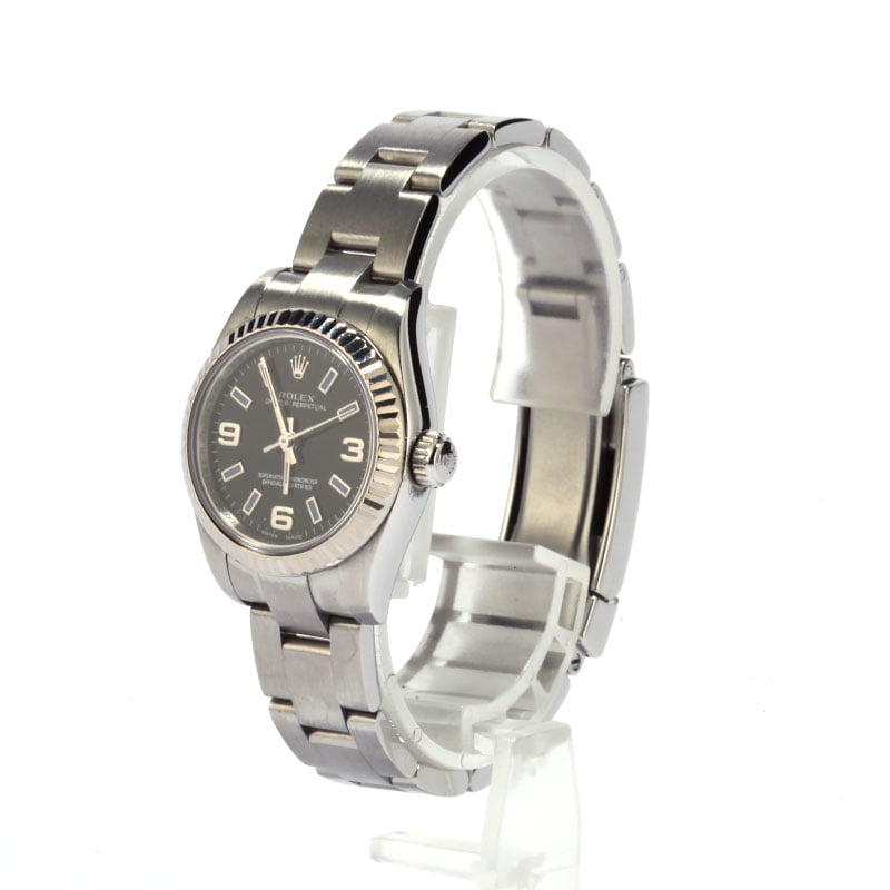 Pre-Owned Rolex Ladies Oyster Perpetual 176234 Black Dial