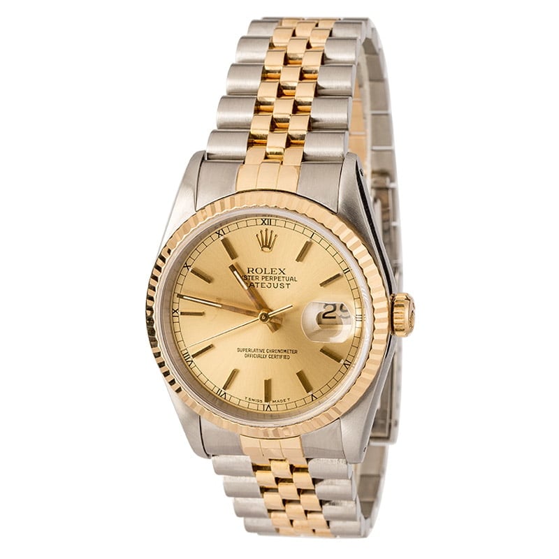 Pre-Owned Men's Rolex Datejust 16233 Two Tone