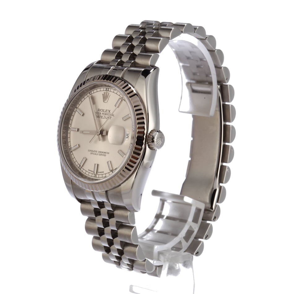 Used Rolex Steel Datejust 116234 Silver Dial