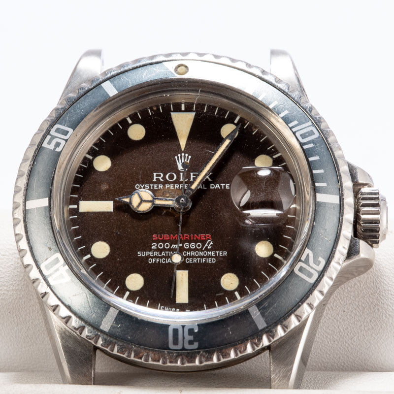 Vintage Rolex Submariner 1680 Tropical Dial