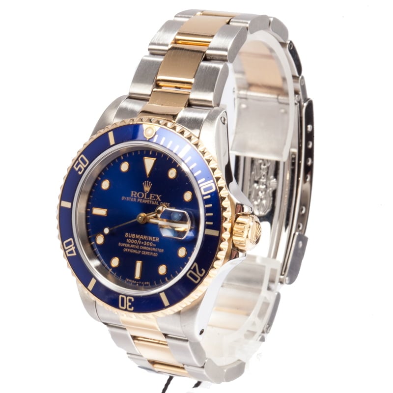 Pre Owned Two Tone Rolex Submariner 16613