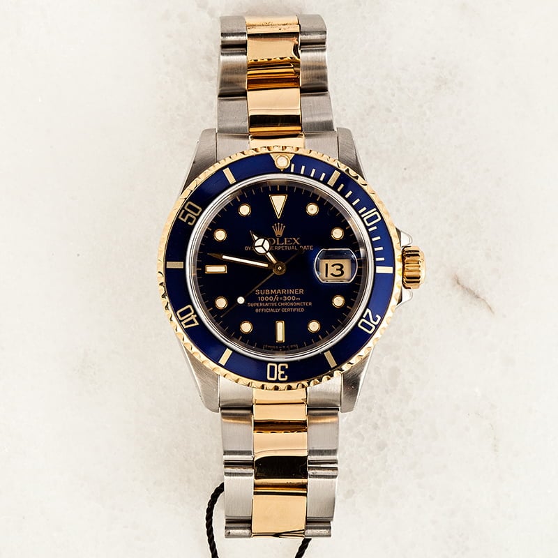 Pre Owned Two Tone Rolex Submariner 16613