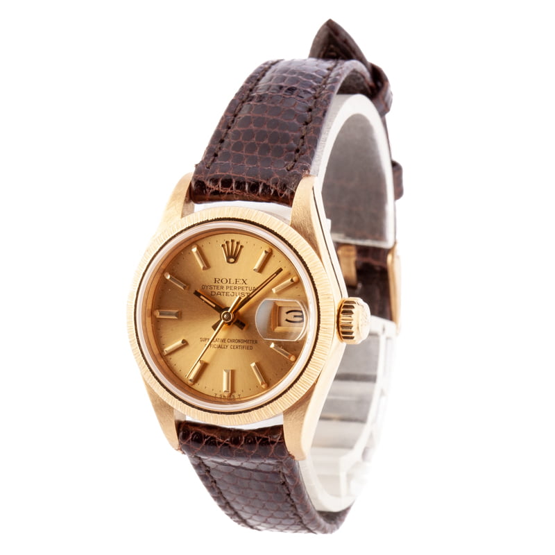 Ladies Rolex Datejust 69278 Champagne