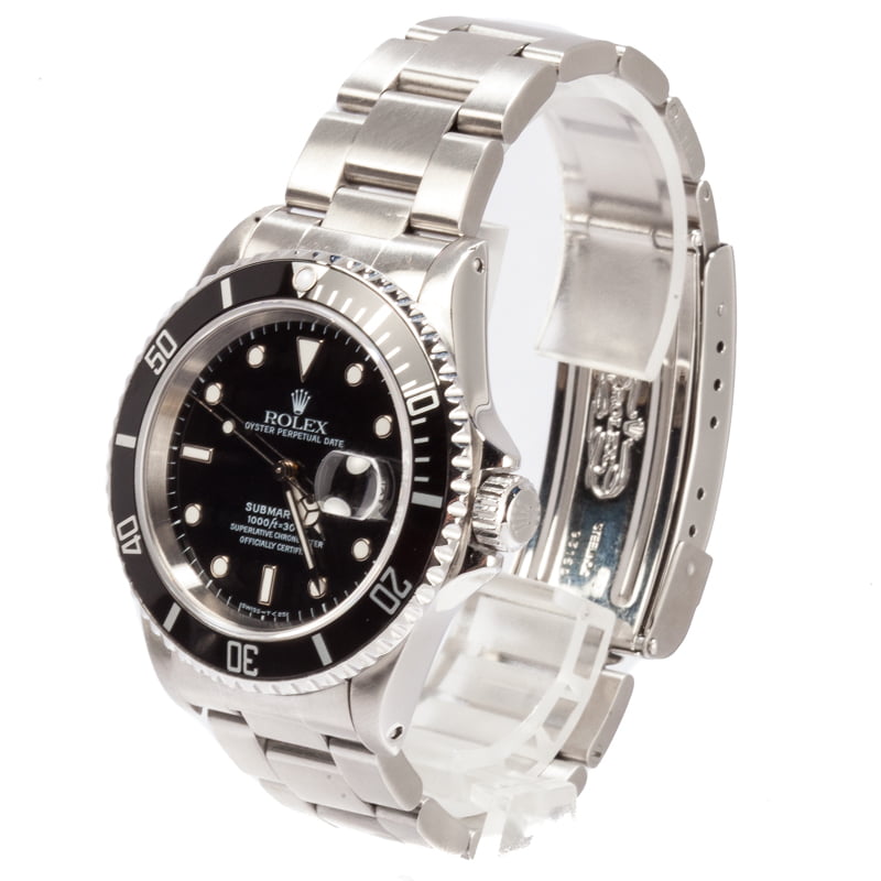 Authentic Black Rolex Submariner 16610