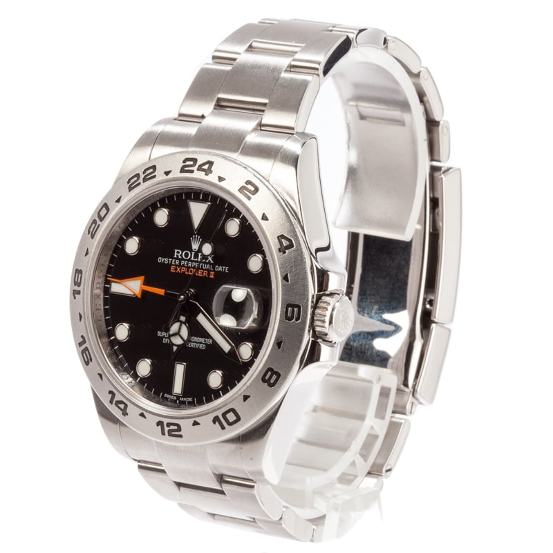 Pre-Owned Rolex Explorer II Ref 216570 Orange GMT Hand