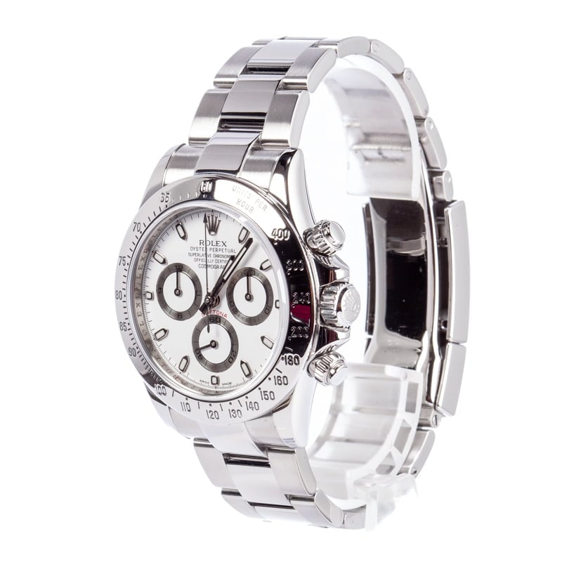 PreOwned Rolex Daytona 116520 White Dial