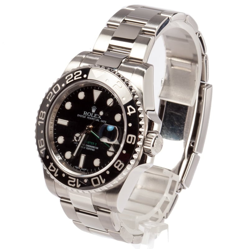 Pre-Owned Rolex Ceramic GMT-Master II Ref 116710 Black Dial