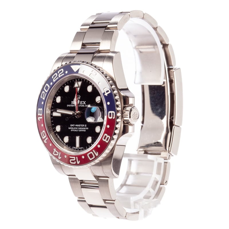 Rolex GMT- Master II Ref 116719 White Gold Oyster Pepsi