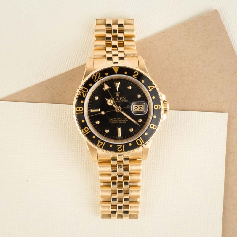 Rolex GMT-Master 16758 Yellow Gold