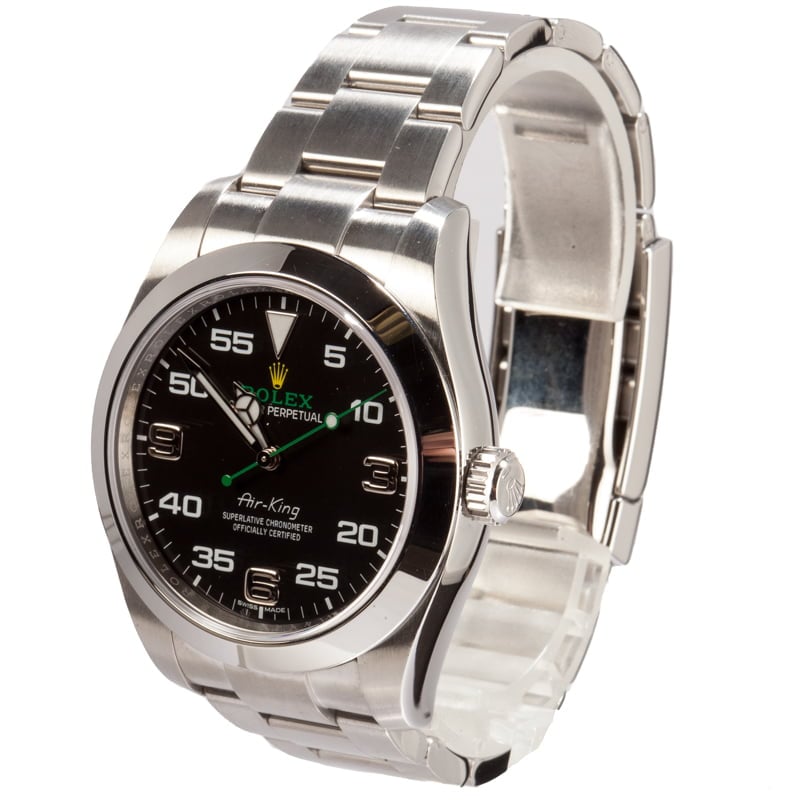 Men's Rolex Air-King 116900BKAO Black Dial