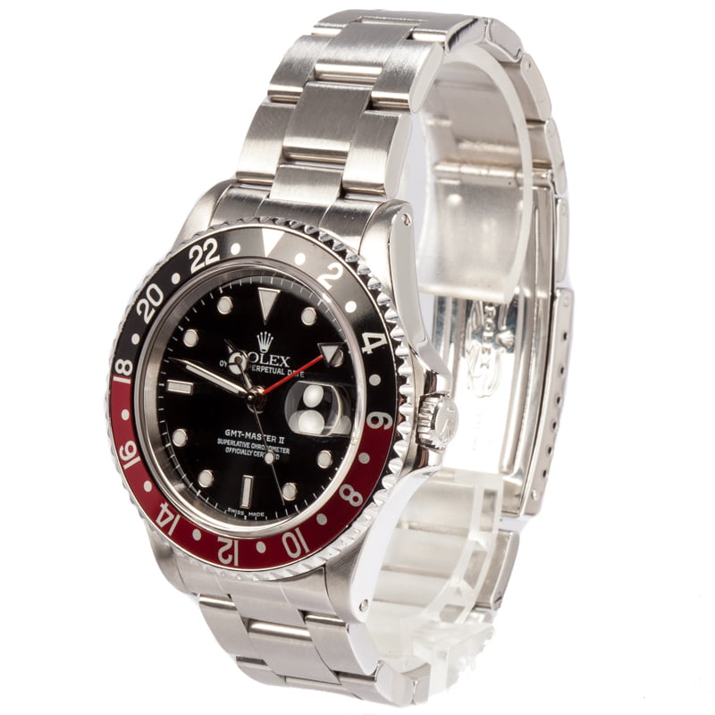 PreOwned Rolex Coke GMT Master II Ref 16710