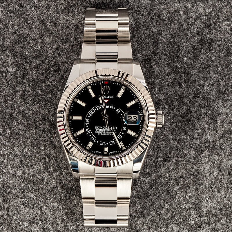 Pre-Owned Rolex Sky-Dweller 326934 Black Dial 42MM