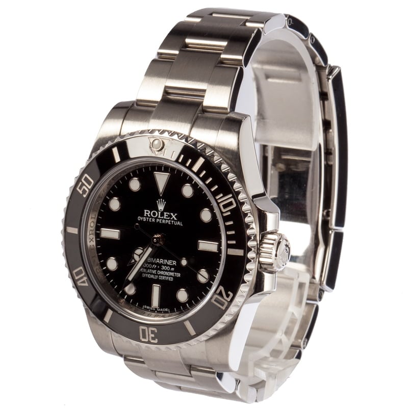 Rolex Submariner 114060 No Date Men's Watch