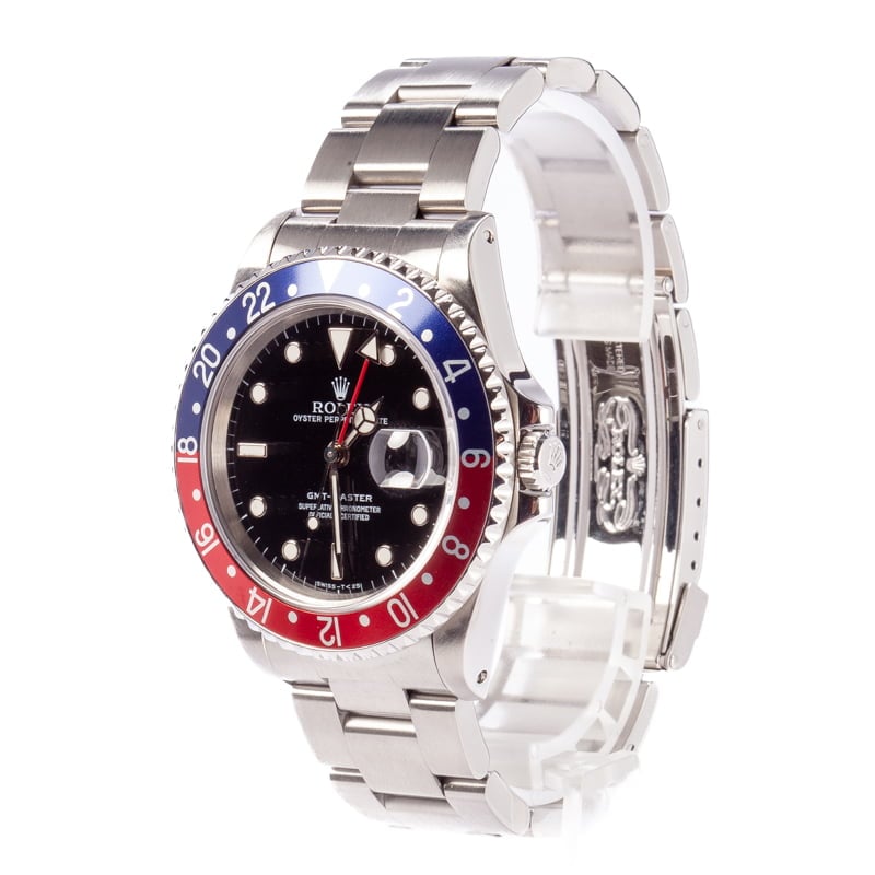 Pre-Owned Rolex GMT-Master 16700 'Pepsi' Oyster Bracelet