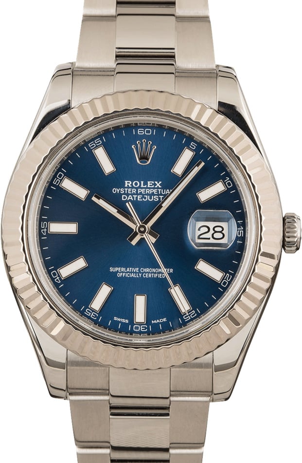 Rolex datejust ii online blue dial