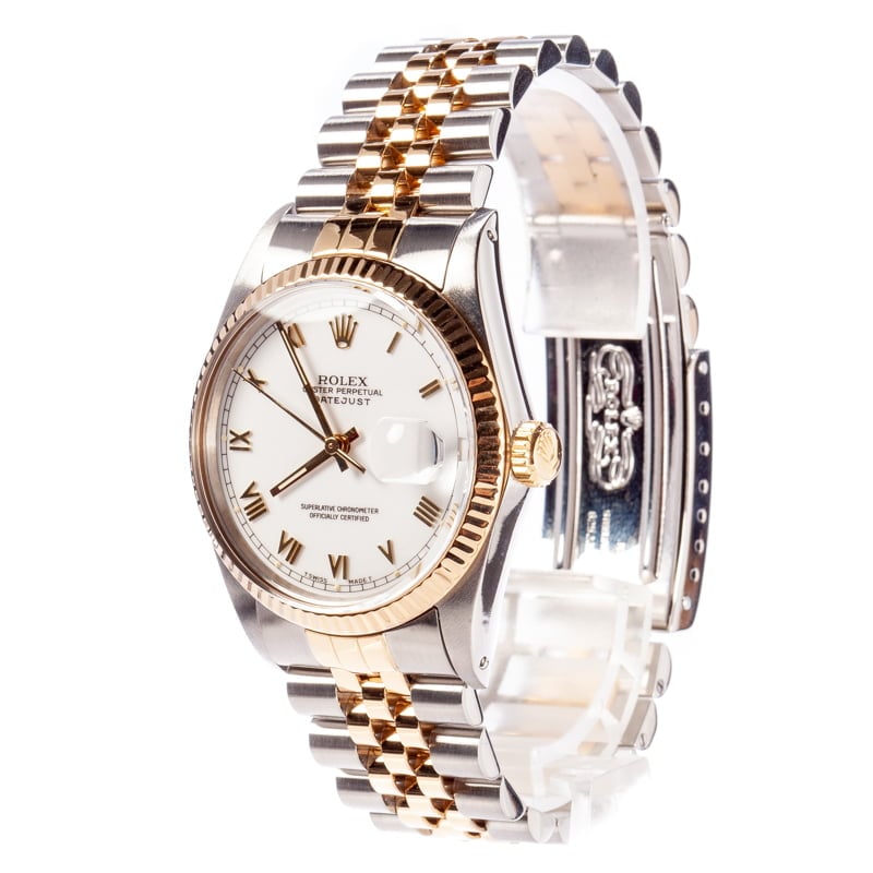 Datejust Rolex 16013 White Dial