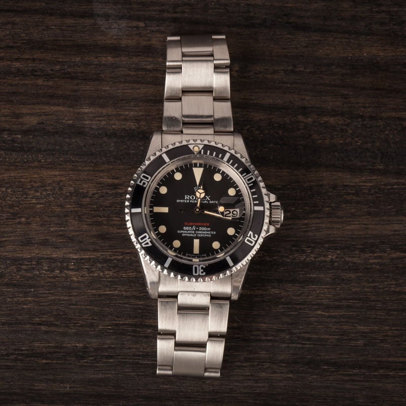 Vintage Rolex Submariner 1680 Red