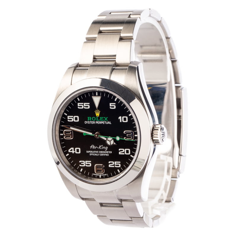 Rolex Air-King 116900 Black Arabic Dial