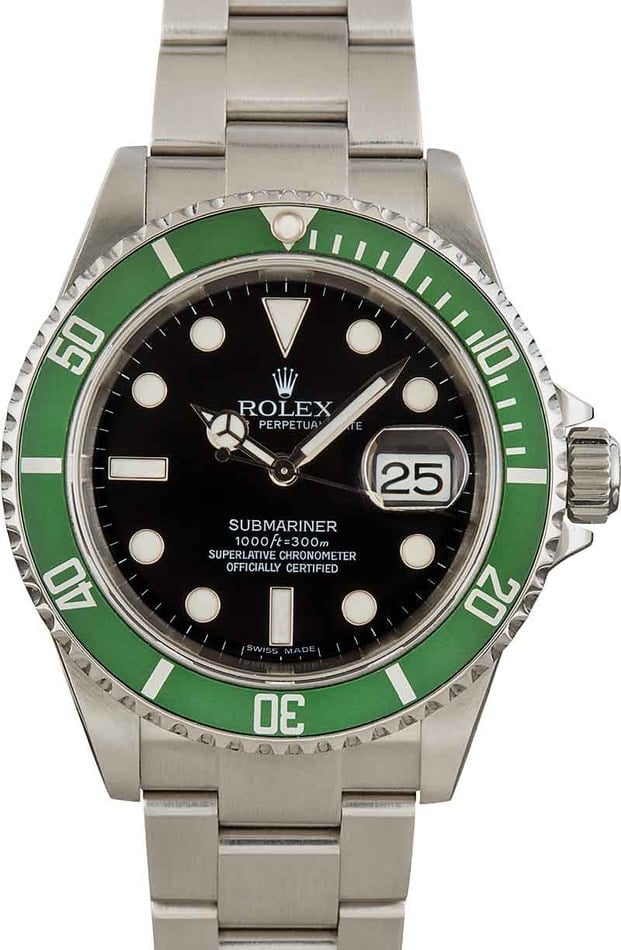 Submariner Steel Automatic Green Dial Men's Watch