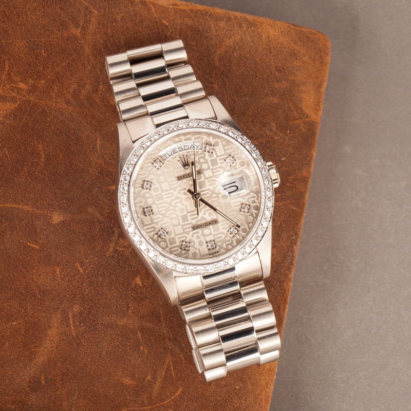 Rolex President Day-Date 18349 White Gold