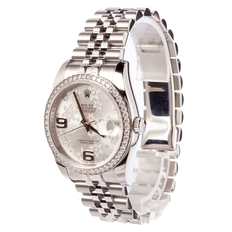 Rolex Datejust 116244 Floral Diamond Dial