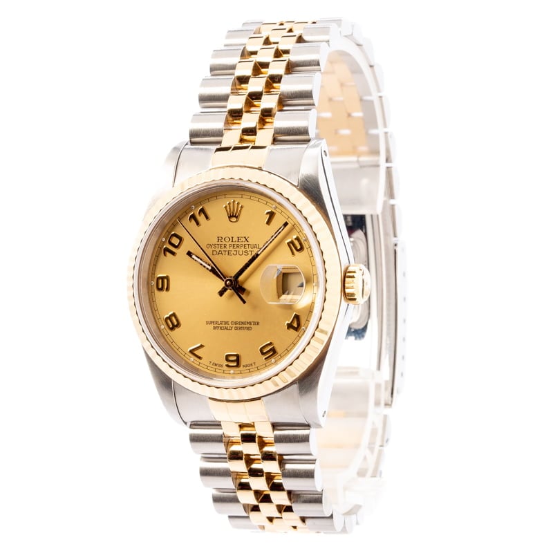 Rolex Datejust 16233 Champagne Arabic