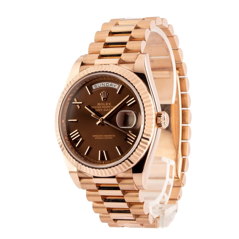 Mens Rolex President 228235 Everose Gold