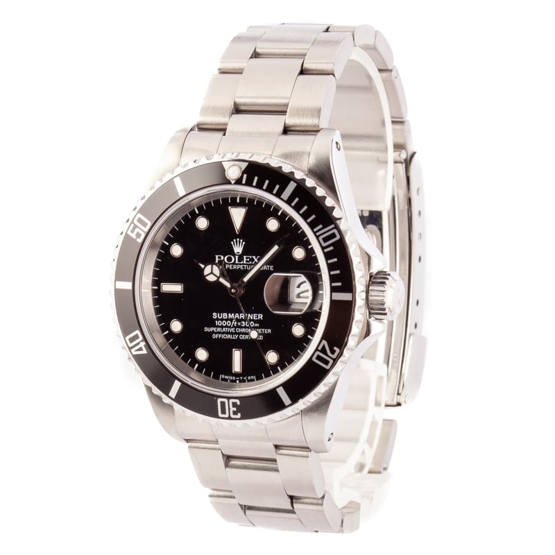 Mens Rolex Submariner 16610 Black 1