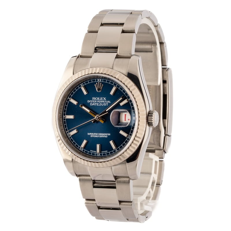 Rolex Datejust 116234 Blue Dial Steel Oyster