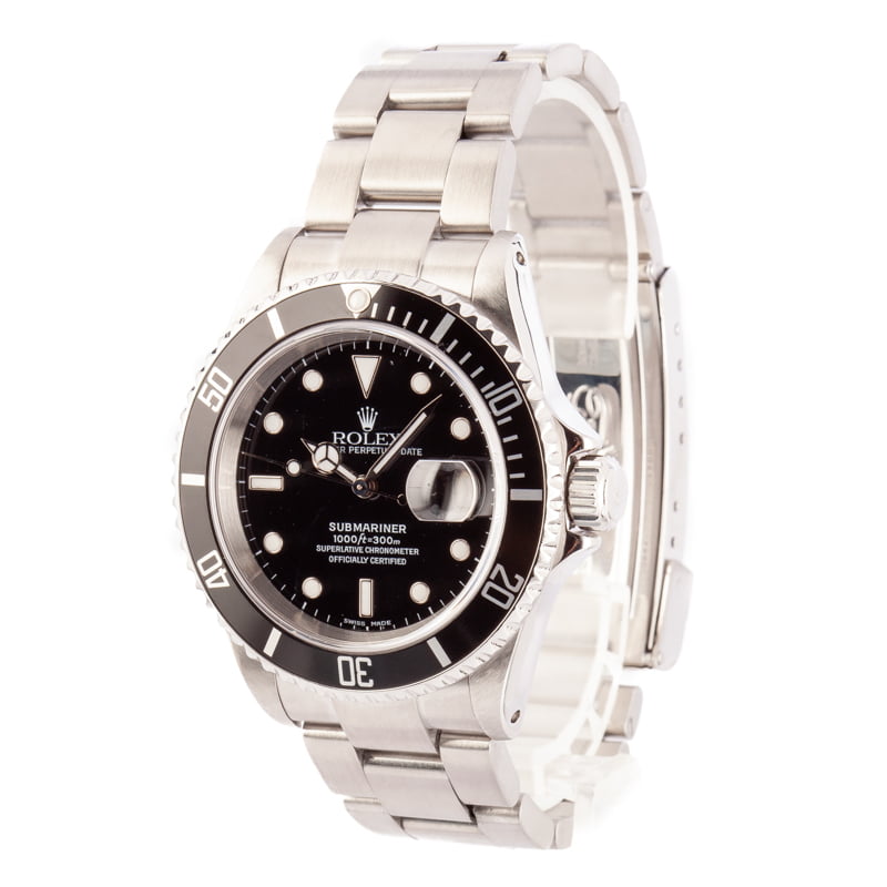 Rolex Submariner Black Dial 16610