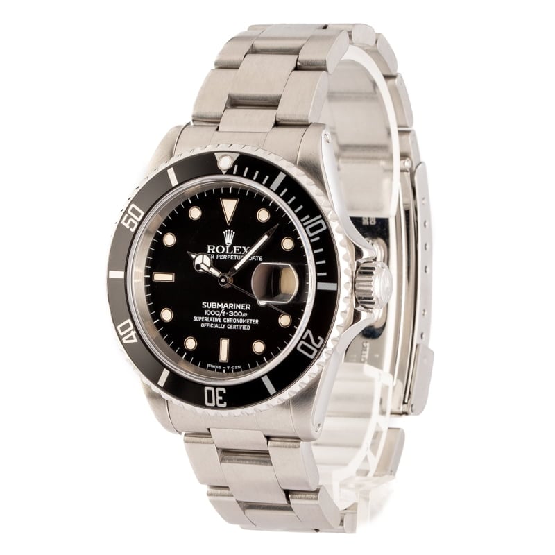 Rolex Submariner 16610 Black Dial