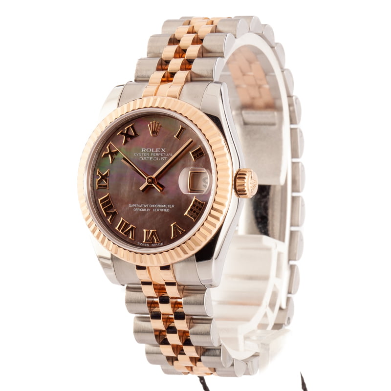 Ladies Rolex Datejust 178271 Two Tone Everose Jubilee