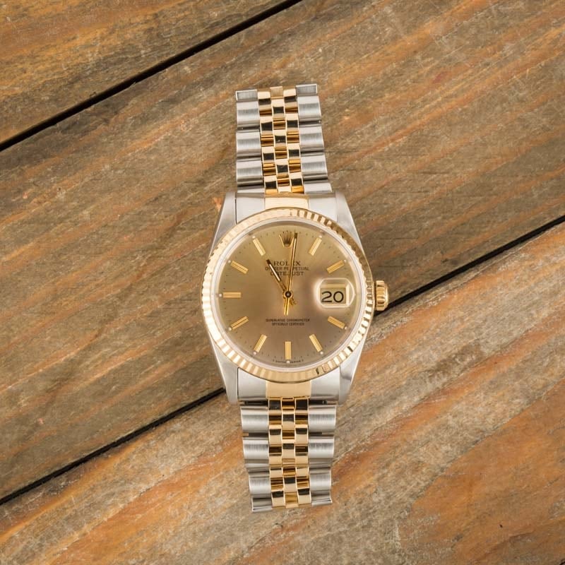 Pre Owned Rolex Datejust 16233 Champagne