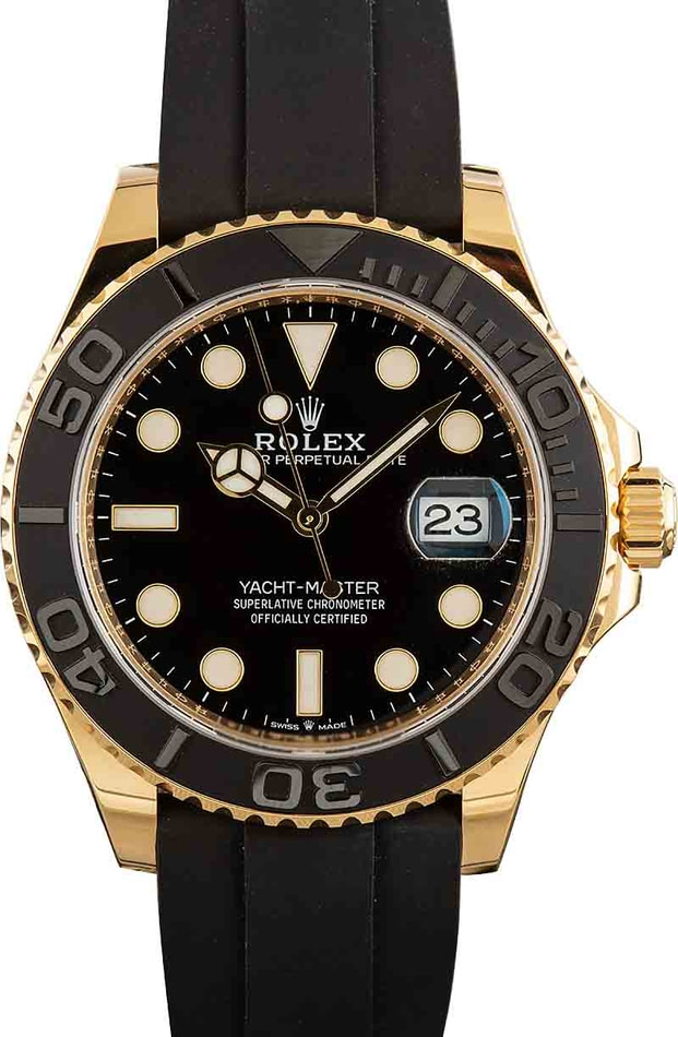 Rolex yacht master 40 yellow clearance gold