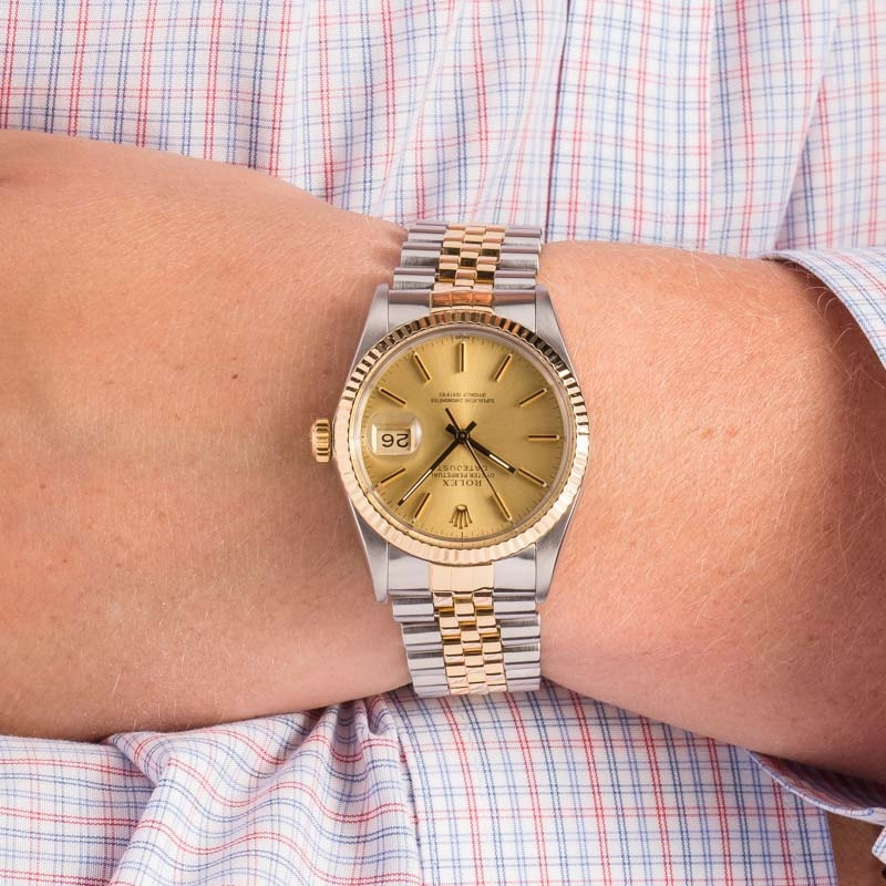 Used Rolex Datejust 16013 Stainless Steel & Yellow Gold