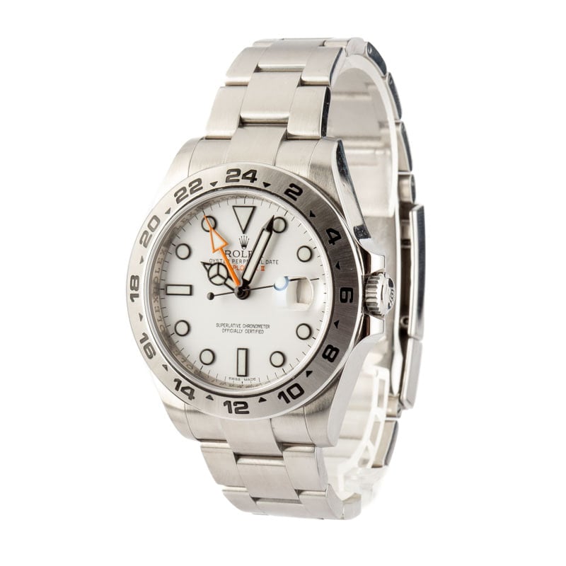 Rolex Explorer II 216570 White Dial