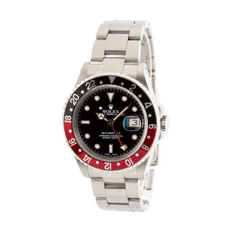 Used Rolex GMT-Master II Ref 16710 Red & Black Coke