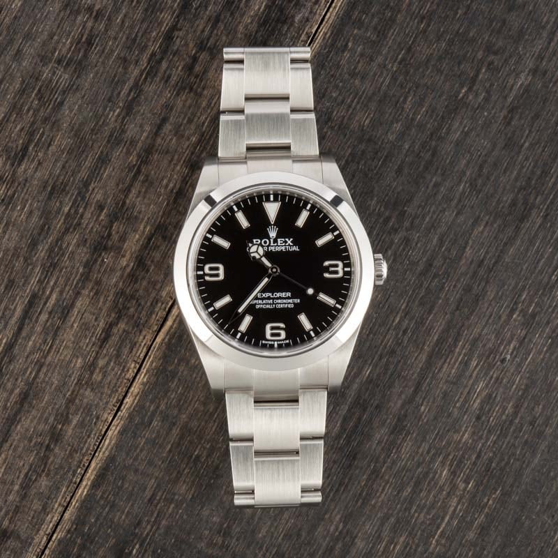 Rolex Explorer 214270 Stainless Steel Oyster Band