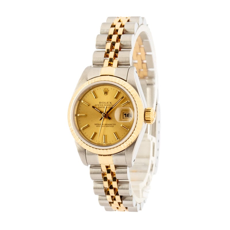 Lady Rolex Datejust 69173 Champagne Dial